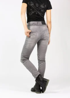 John Doe Betty Biker Jeans Light Grey -Motoruitrusting Winkel john doe betty biker jeans light grey 5
