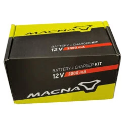 Macna Battery + Charger 12V/3000 MAH -Motoruitrusting Winkel macna battery charger 12v 3000 mah 2