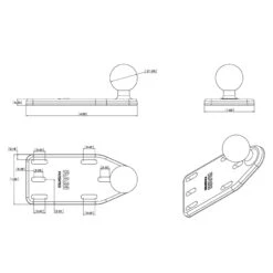 Ram Mounts Reservoir Cover Side Ball -Motoruitrusting Winkel ram mounts reservoir cover side ball 5